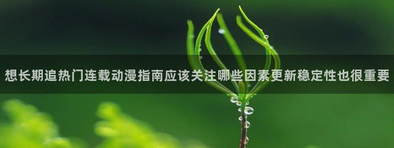 兔蛙漫:想长期追热门连载动漫指南应该关注哪些因素更新稳定性也很重要配图